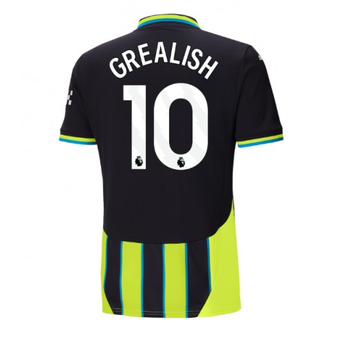 Fotbalové Dres Manchester City Jack Grealish #10 Venkovní 2024-25 Krátký Rukáv